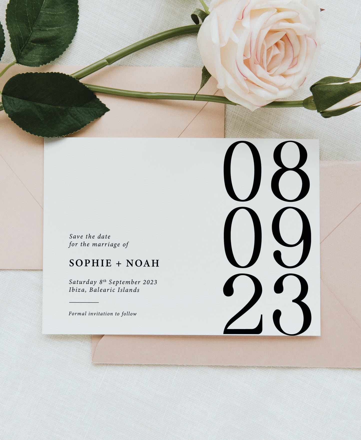 Modern Wedding Save the Date