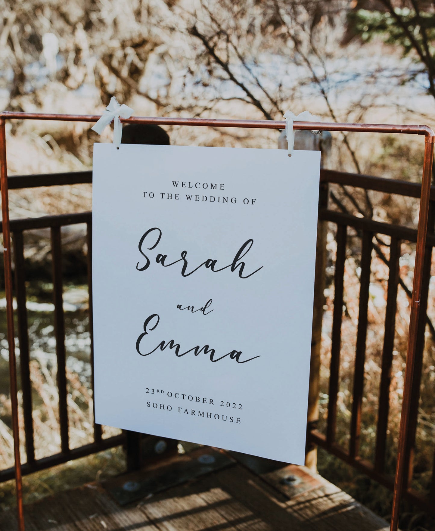 Jasmine - Wedding Welcome Sign