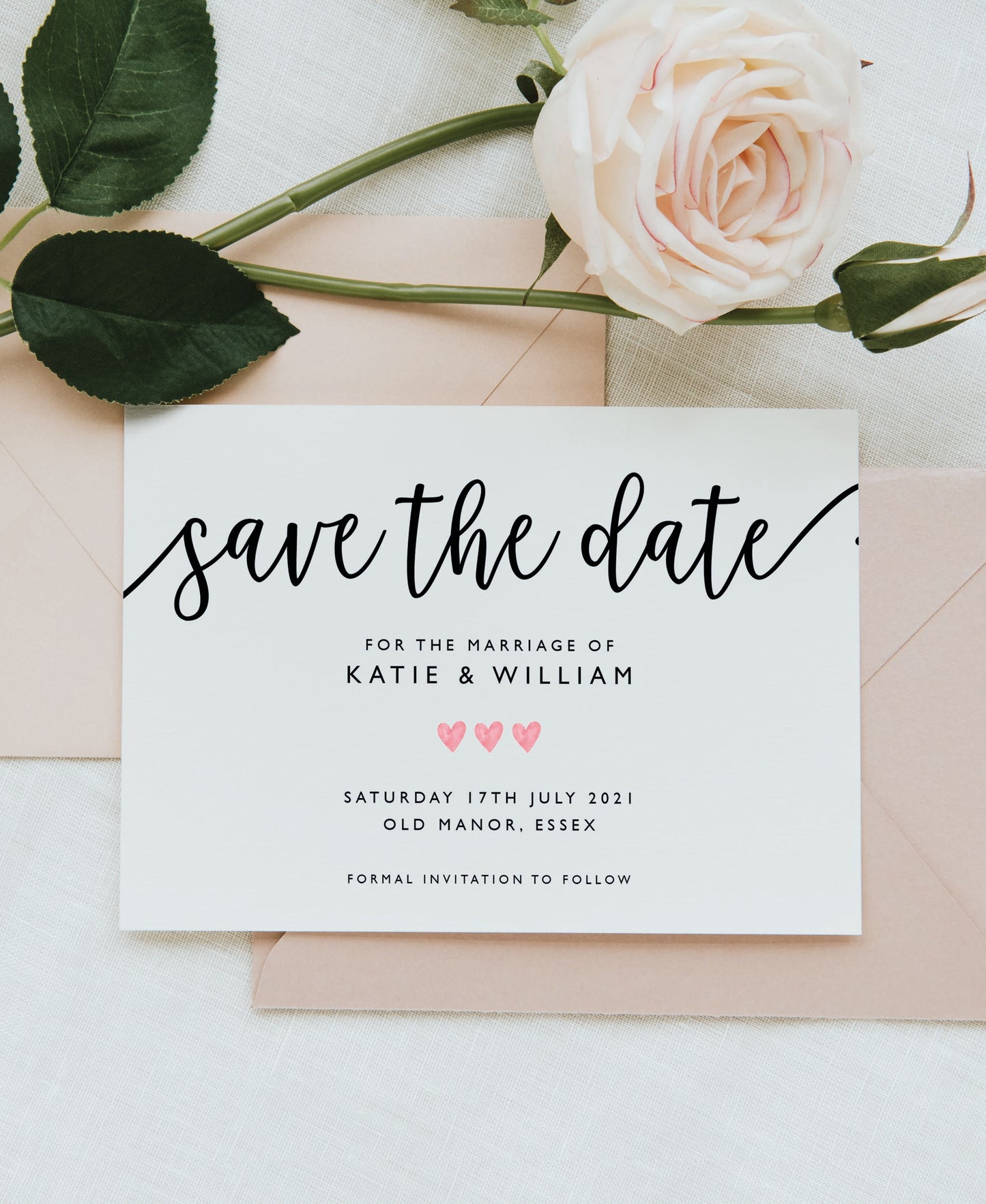Modern Wedding Save the Date