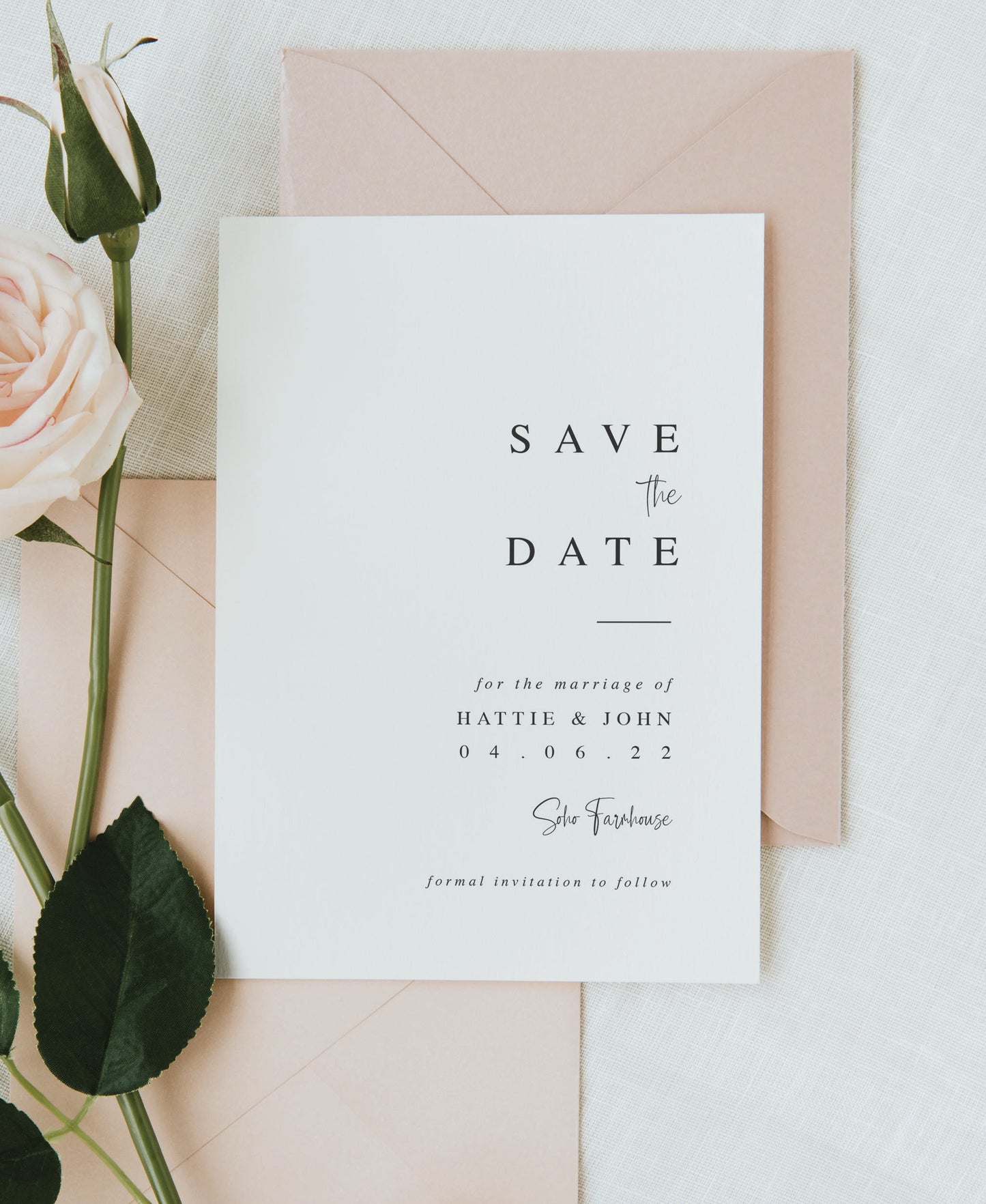 Modern Wedding Save the Date