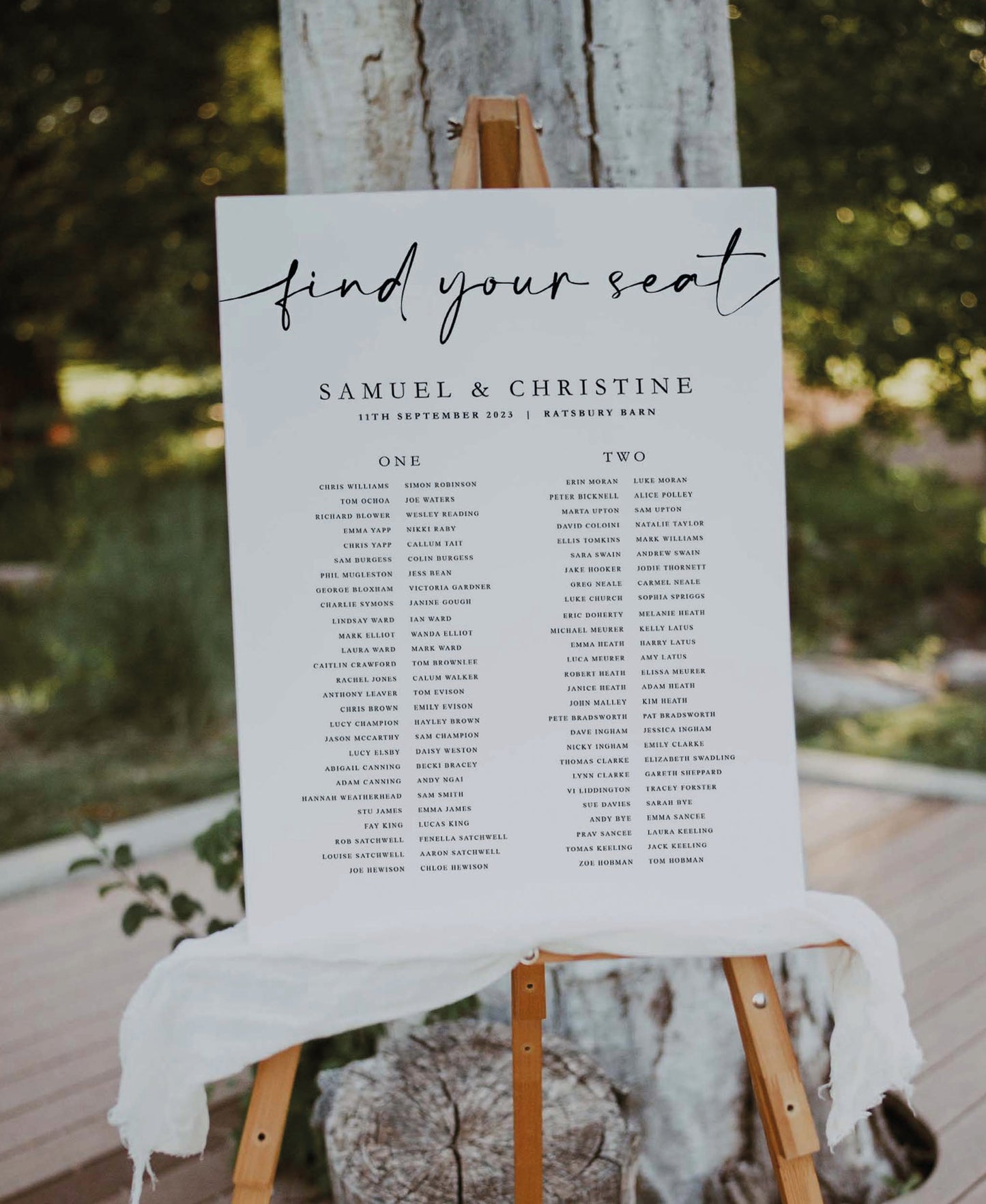 Giulia - Wedding Seating Plan