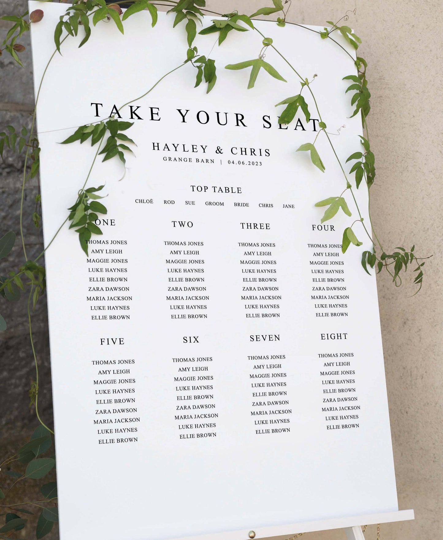 Alessia - Wedding Seating Plan