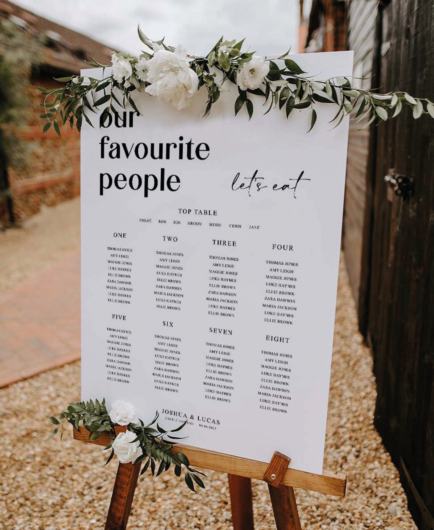 Favourite - Wedding Seating Plan