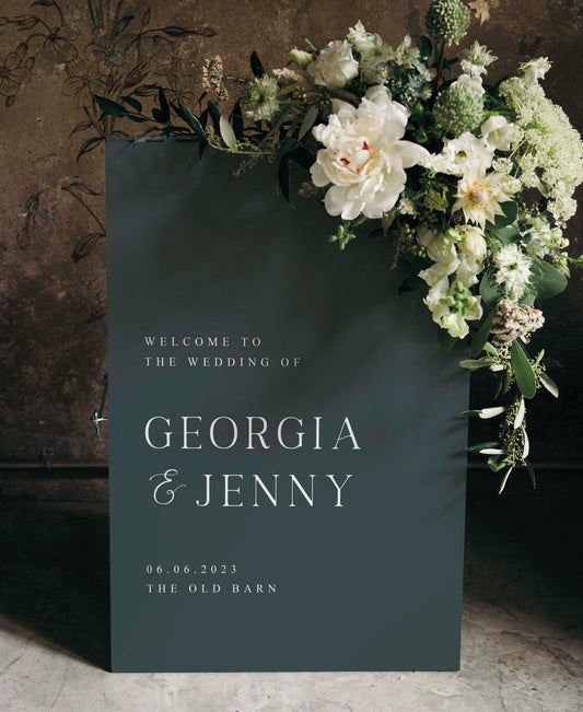 Jenny - Wedding Welcome Sign