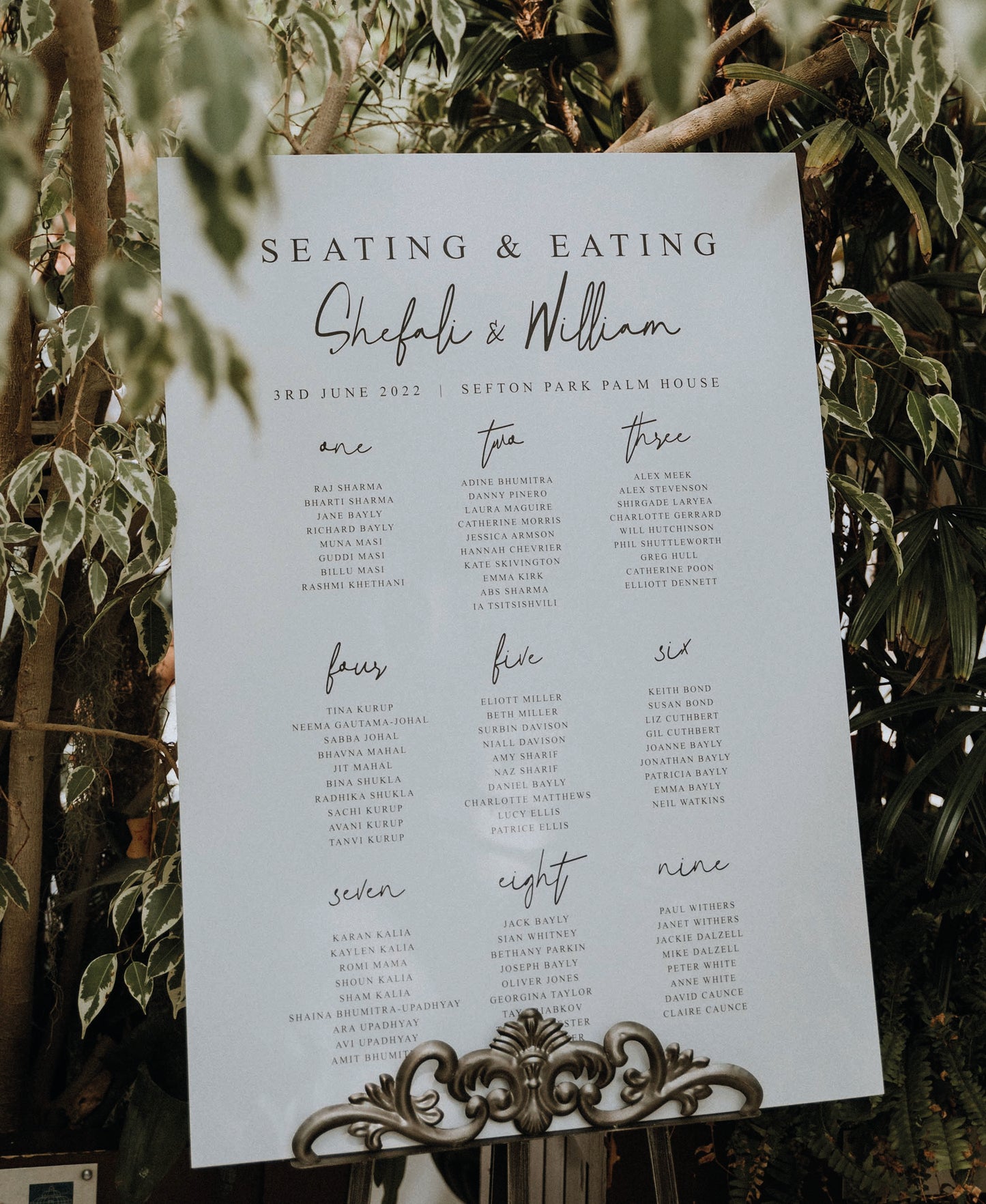 Nicola - Wedding Seating Plan