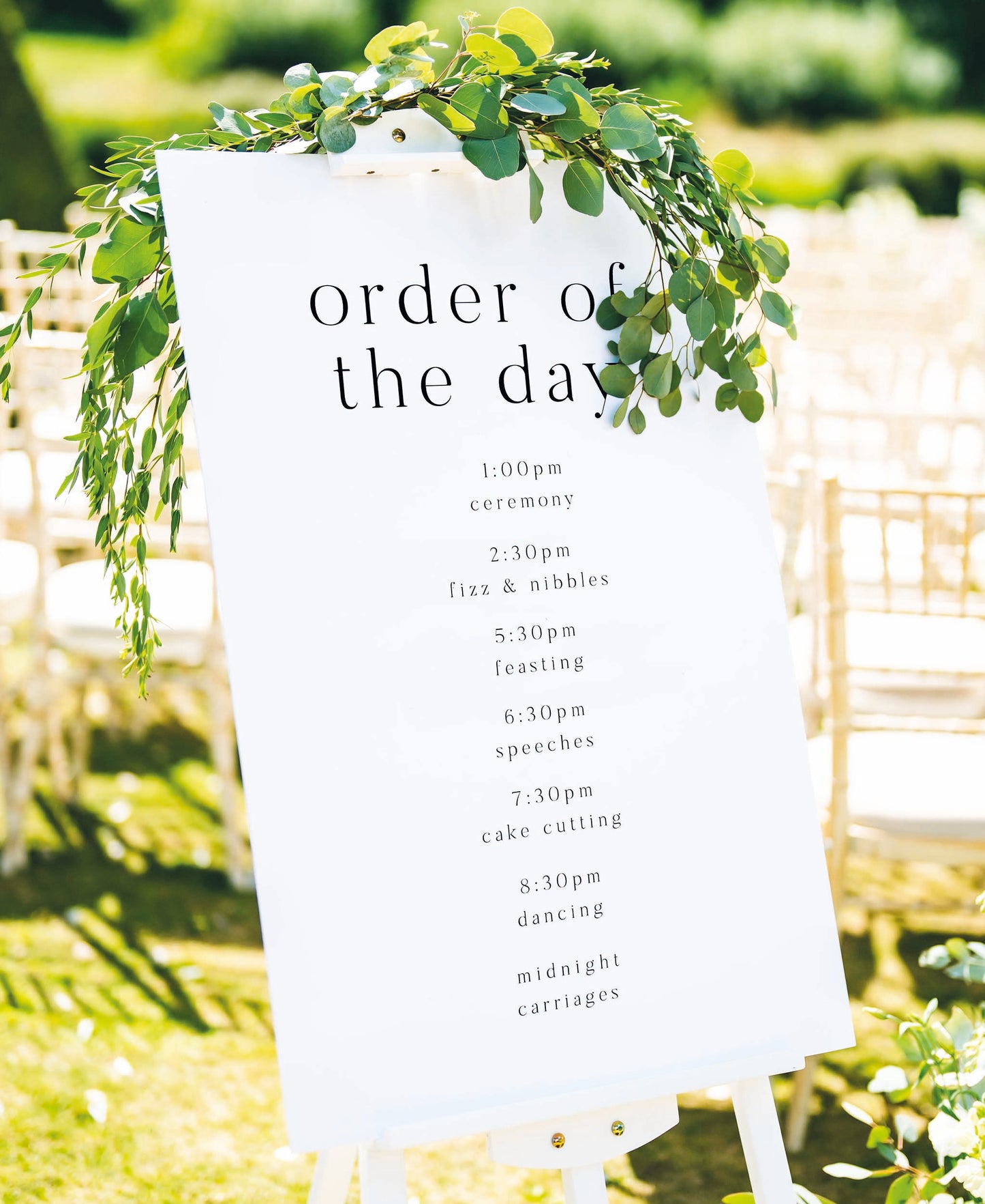 Juliette - Order of Events Sign