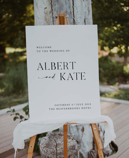 Kate - Wedding Welcome Sign