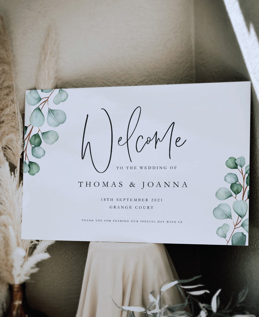 Ophelia - Wedding Welcome Sign