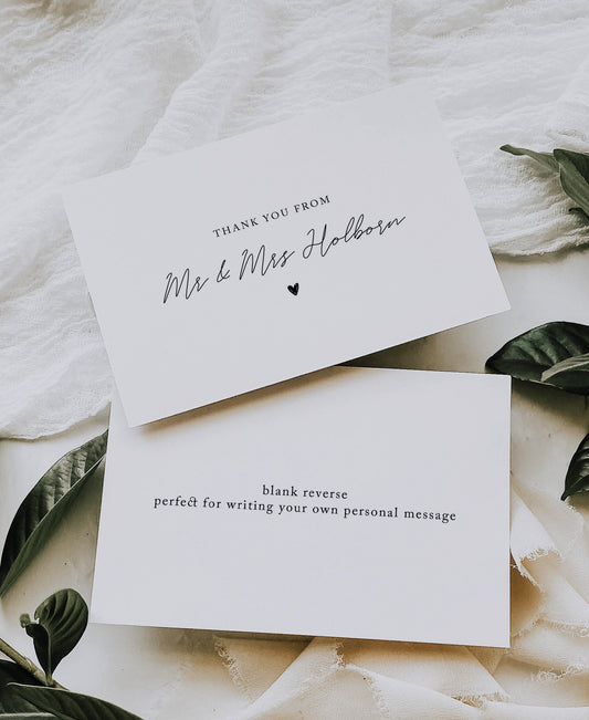 Personalised Thank You Cards