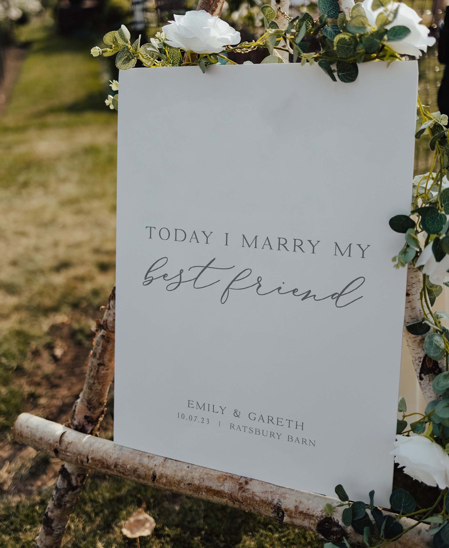 Best Friend - Wedding Welcome Sign