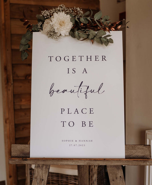 Together - Wedding Welcome Sign