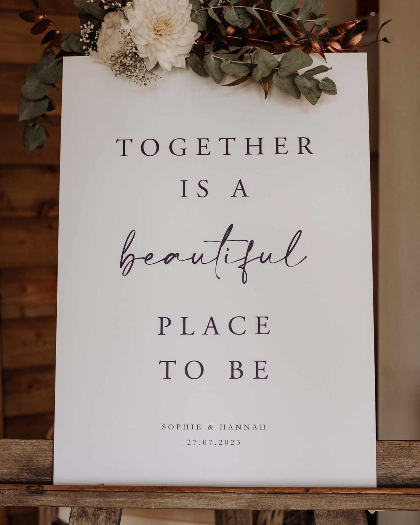 Together - Wedding Welcome Sign