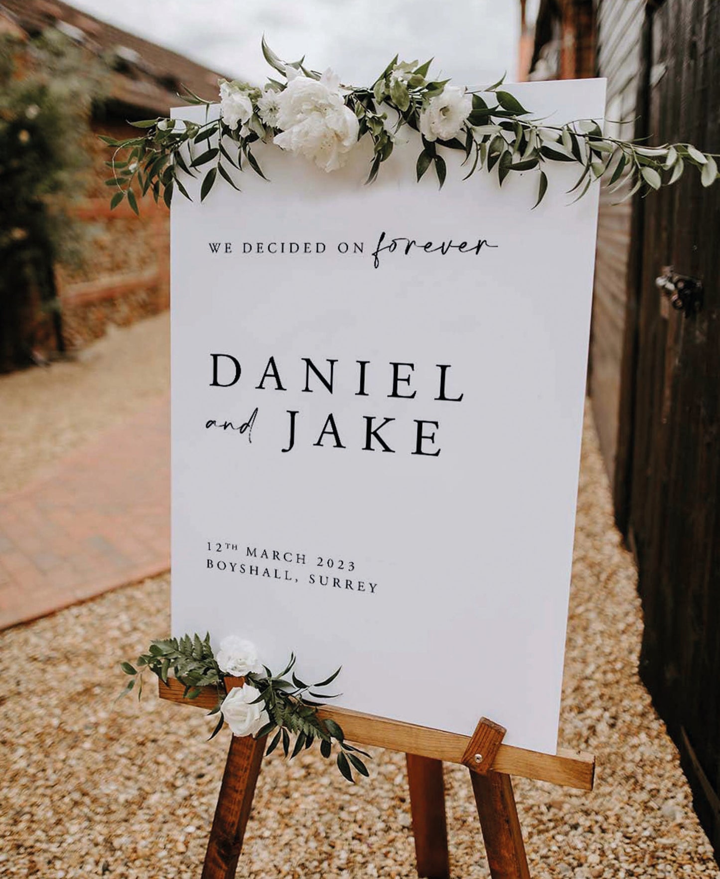 Hazel - Wedding Welcome Sign
