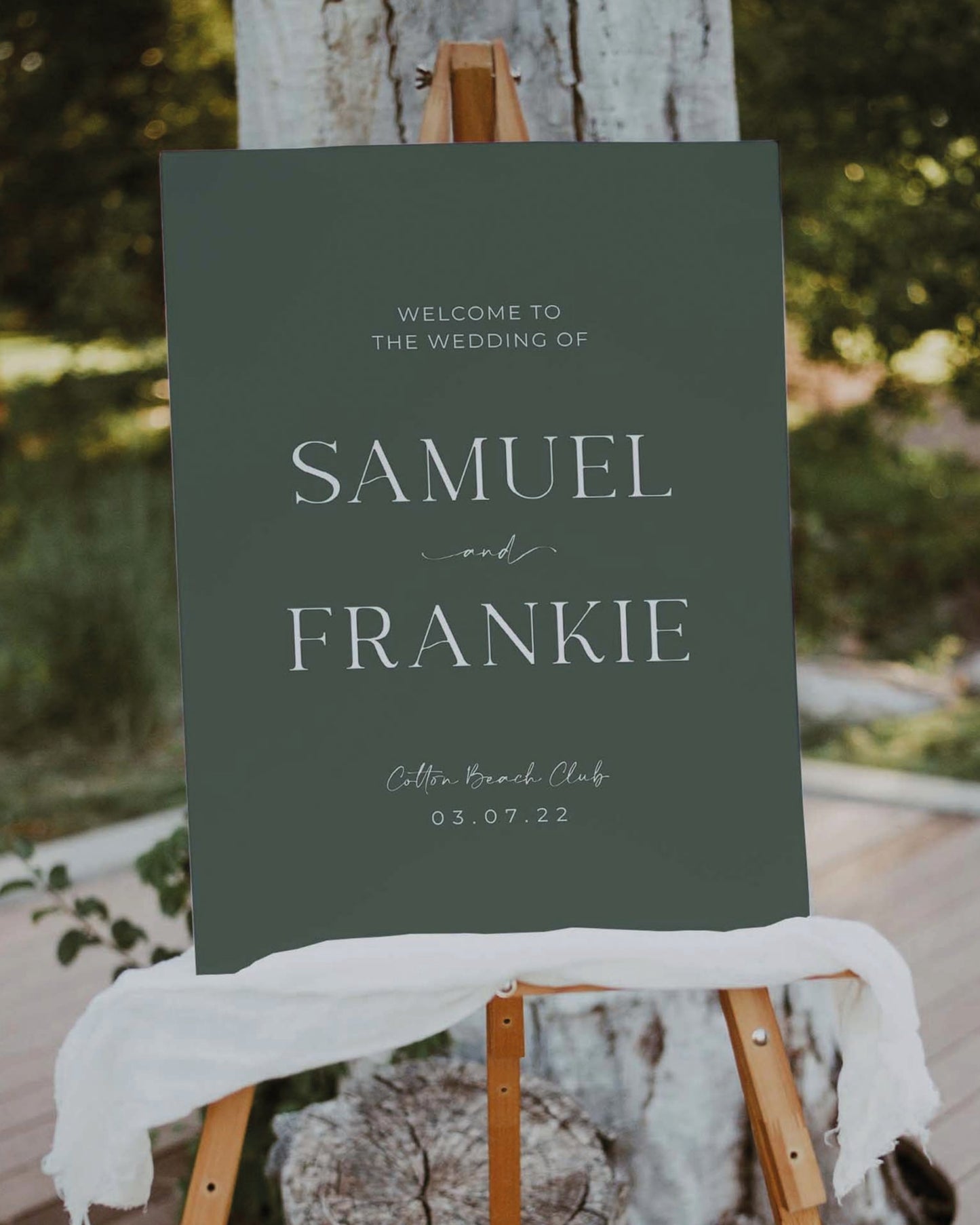Nigella - Wedding Welcome Sign