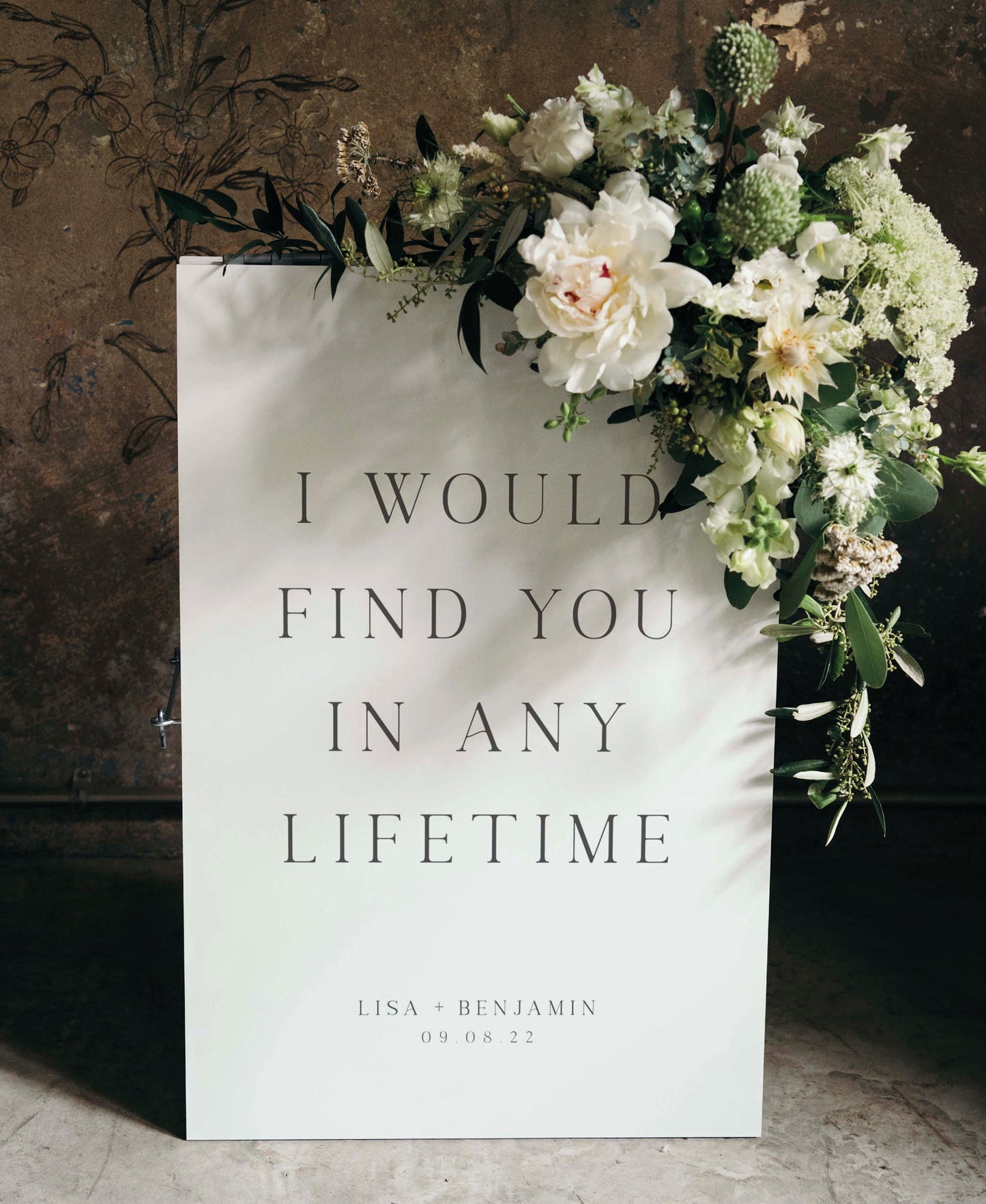 Peony - Wedding Welcome Sign