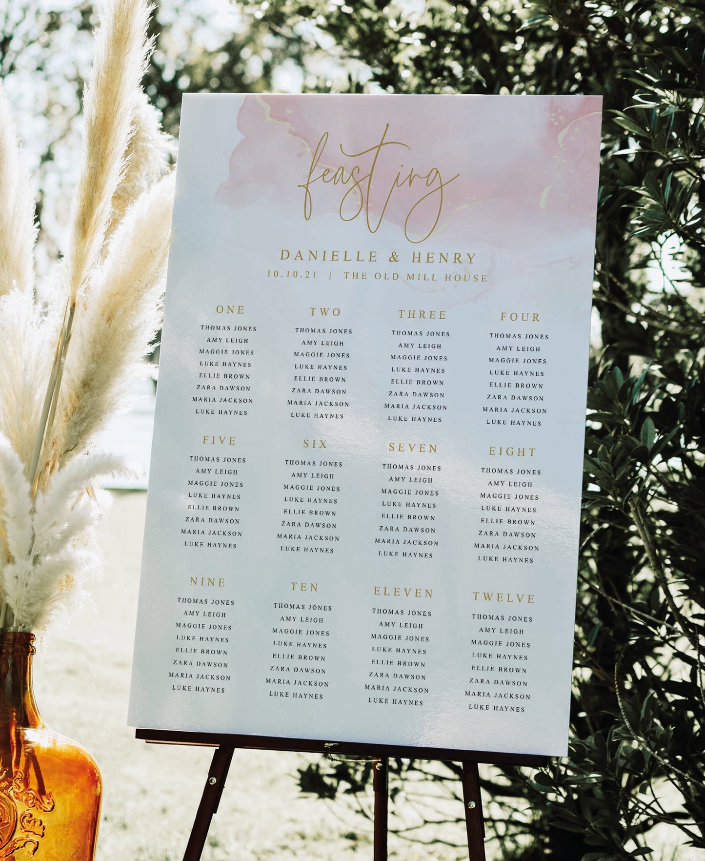 Blush - Wedding Seating Plan