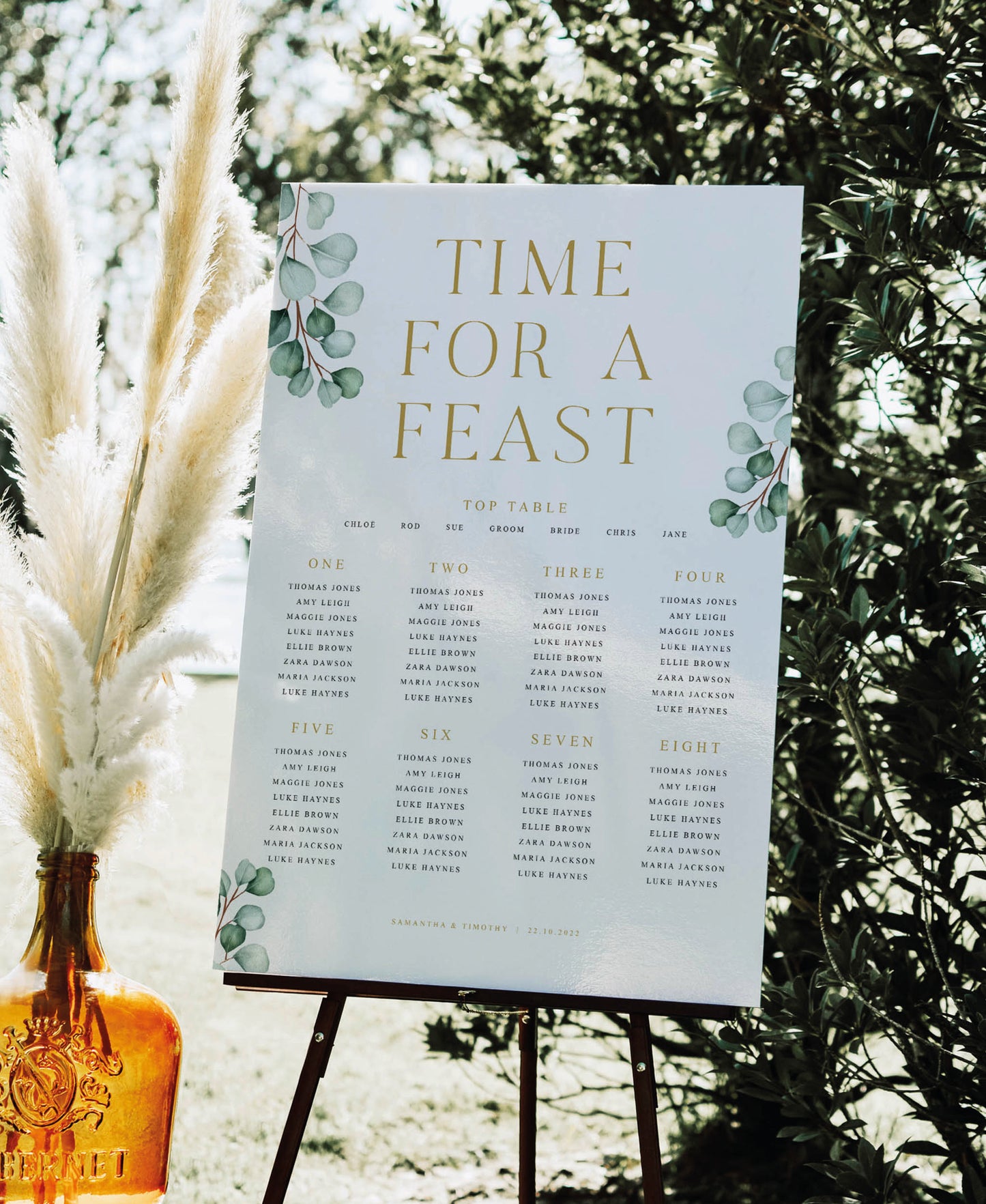 Eucalyptus - Wedding Seating Plan