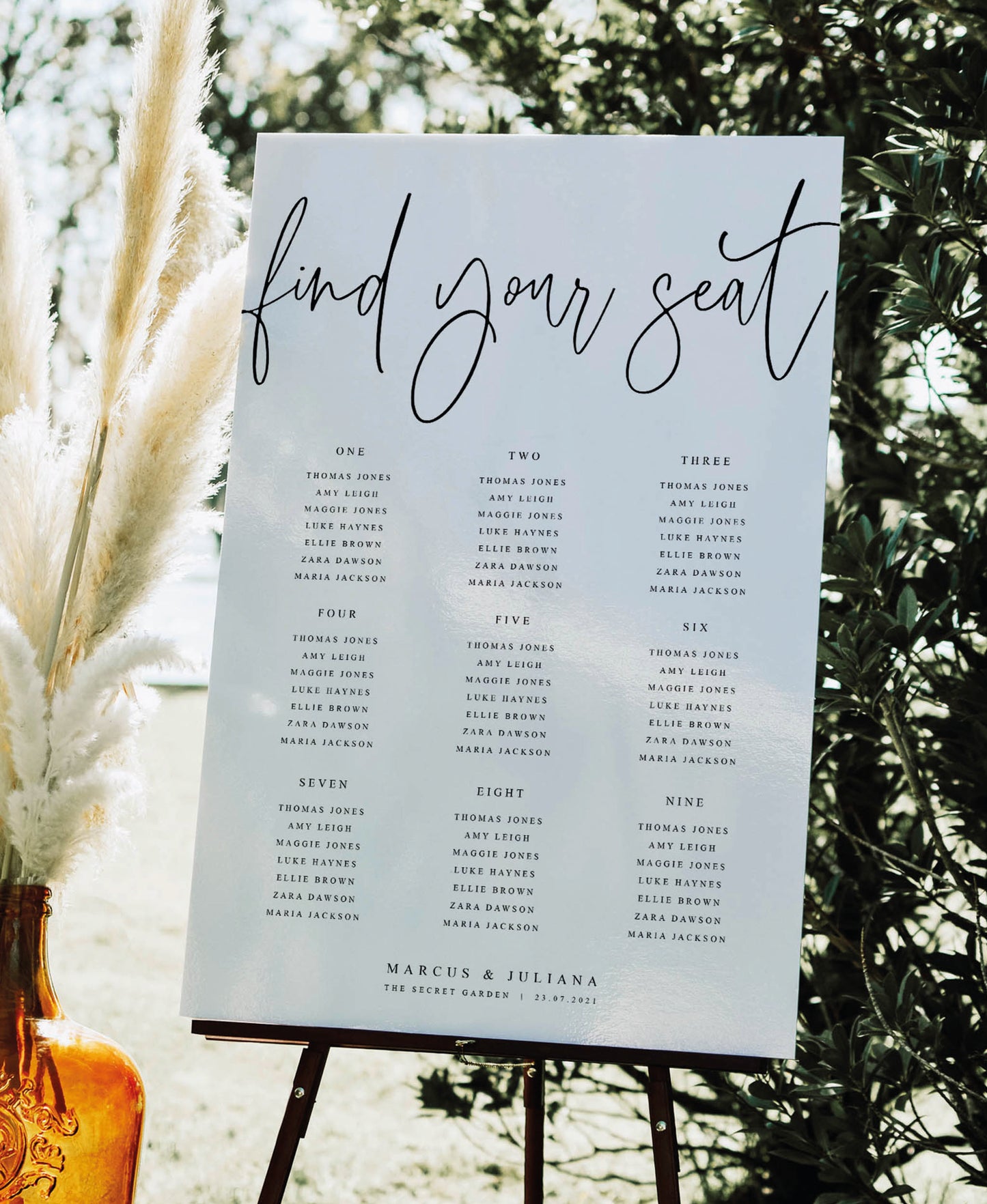 Camellia - Wedding Seating Plan