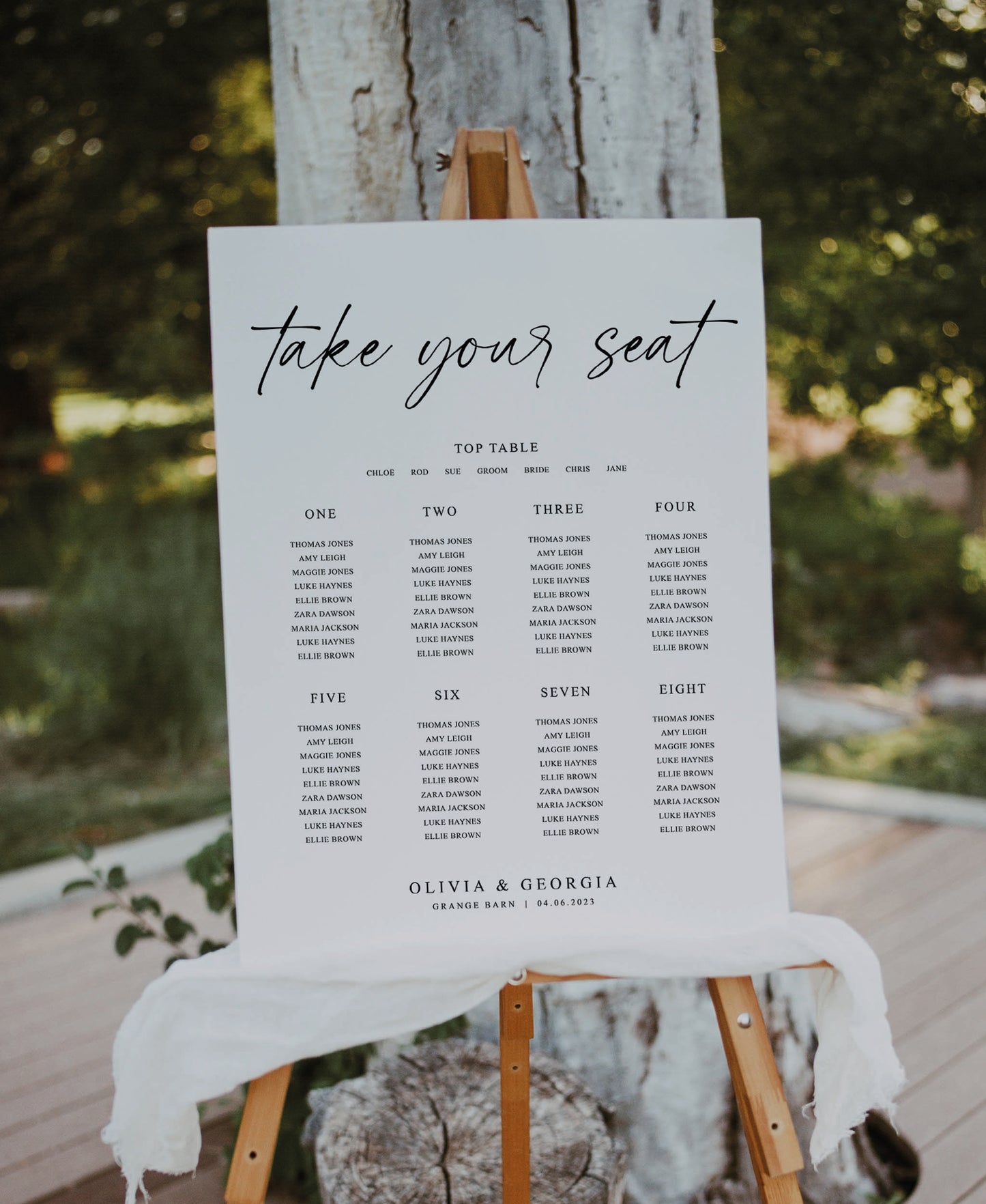 Tulip - Wedding Seating Plan