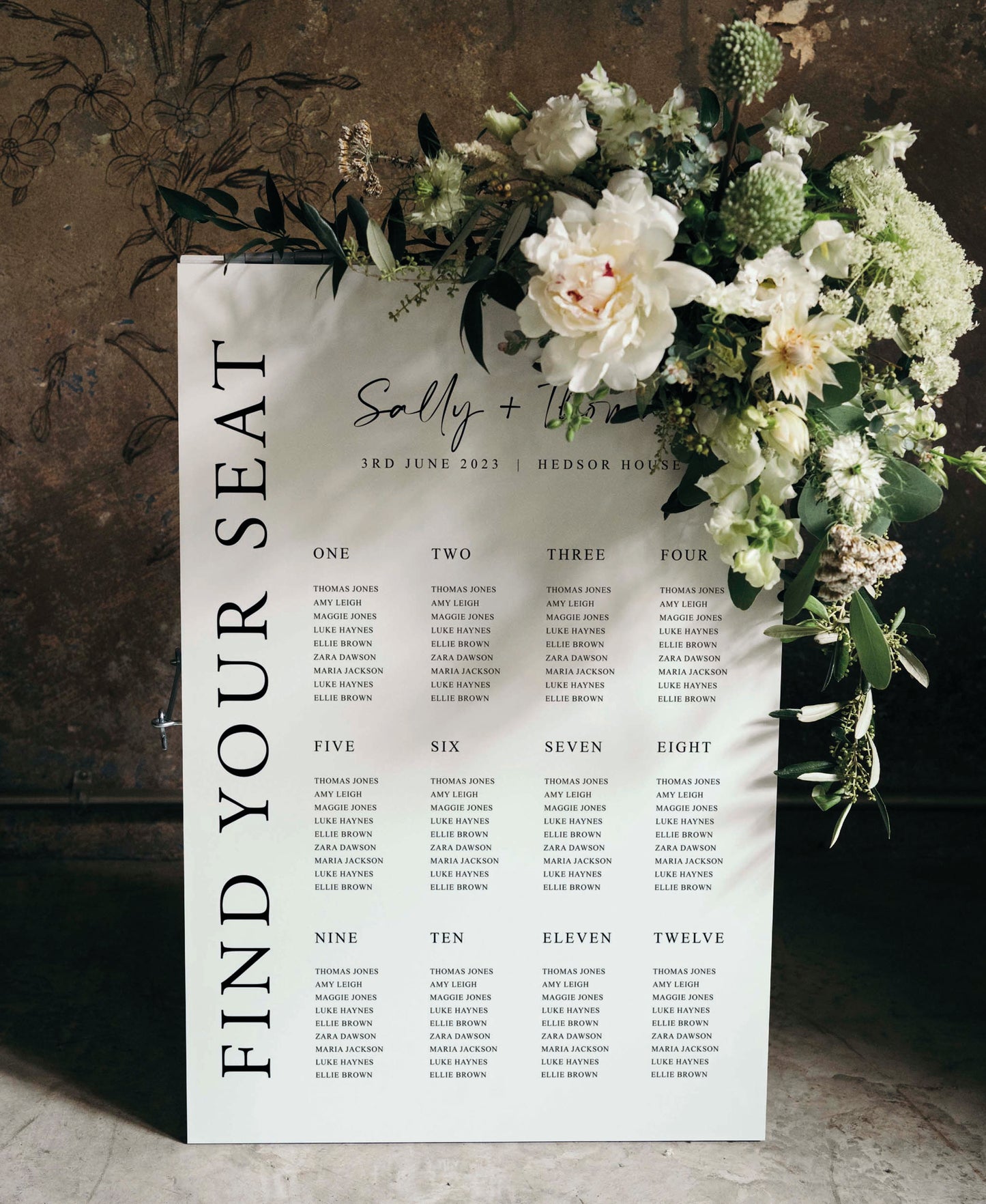 Sarah - Wedding Seating Plan