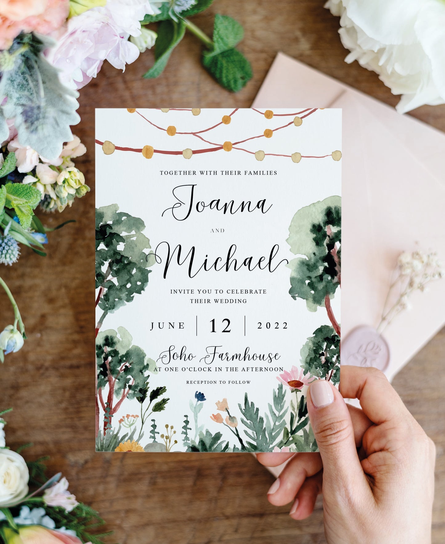 Boho Wedding Invitation