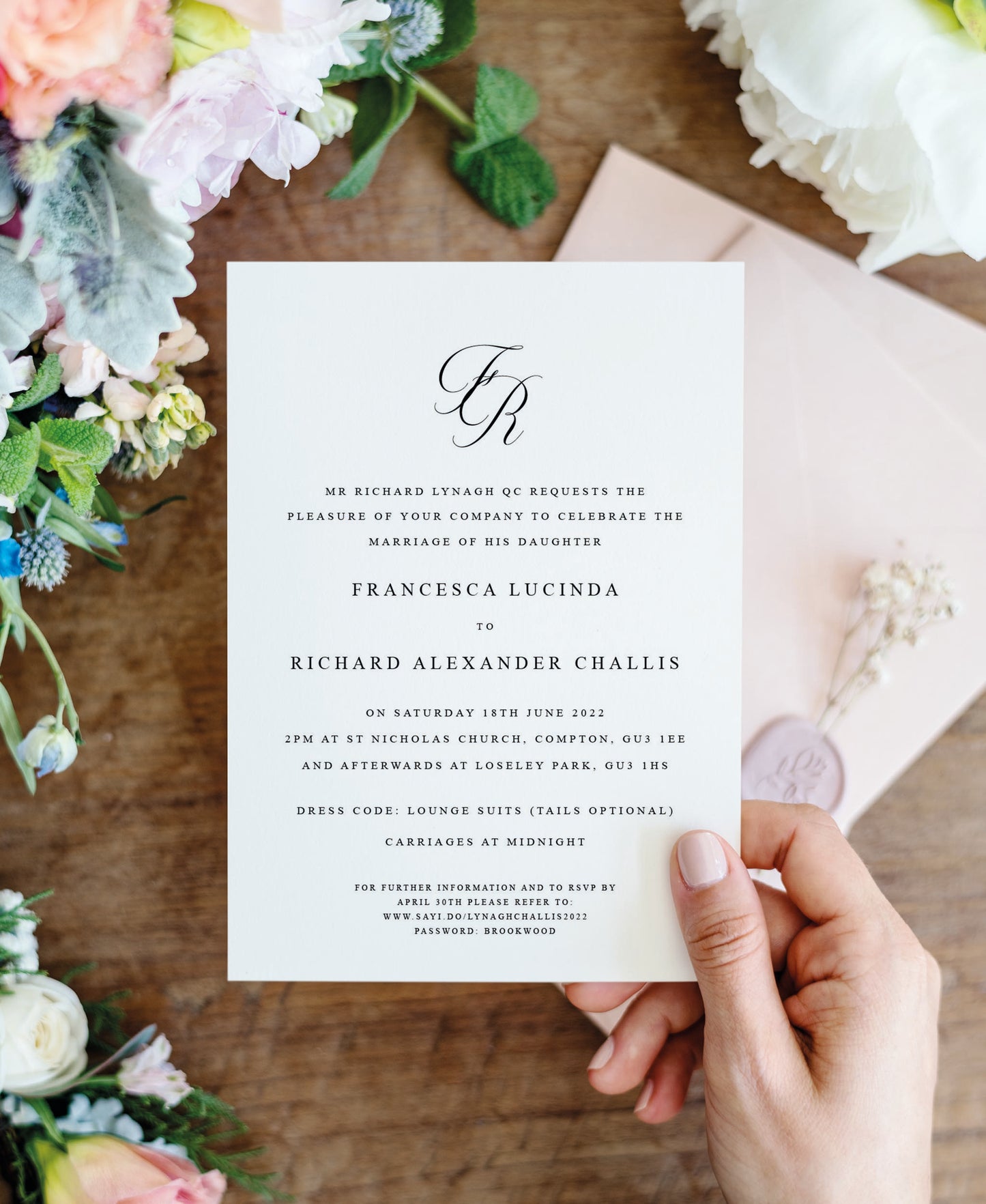 Traditional Wedding Invitation