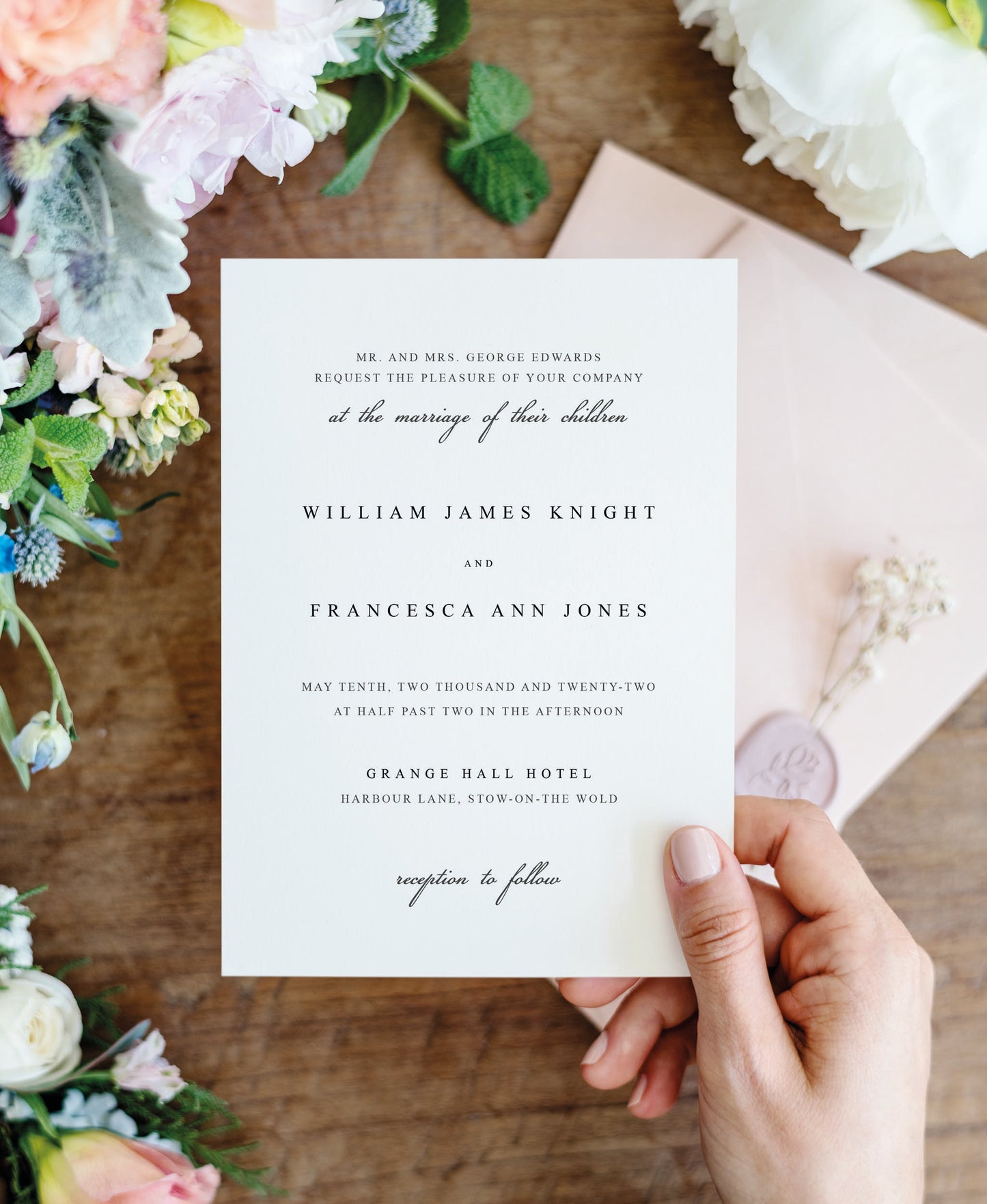 Traditional Wedding Invitation