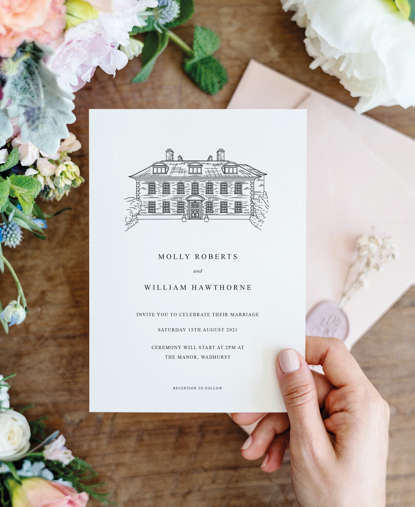 Illustrated Wedding Invitation
