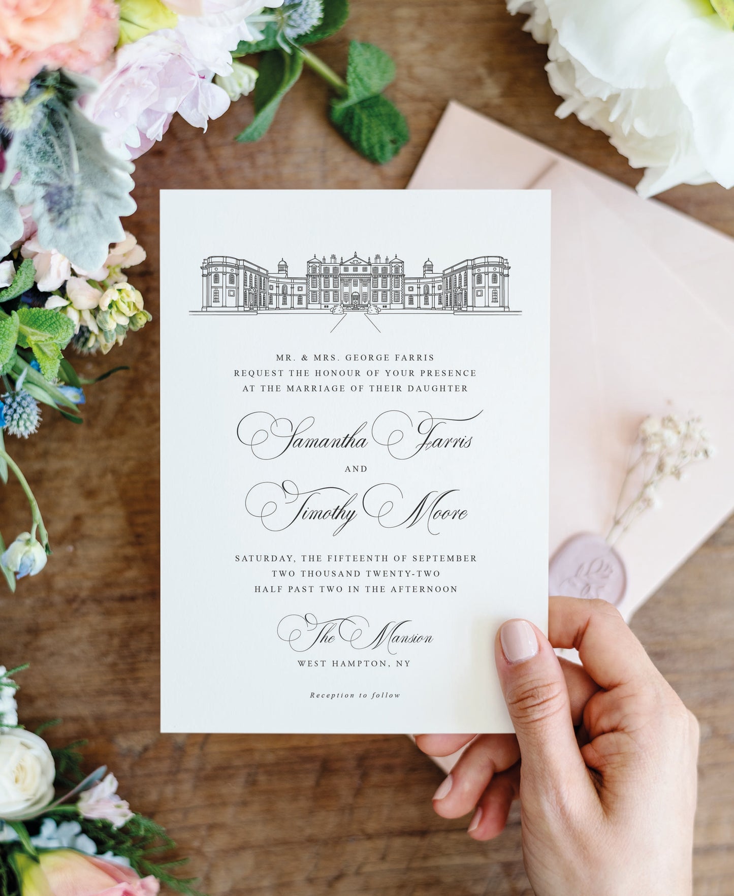 Illustrated Wedding Invitation