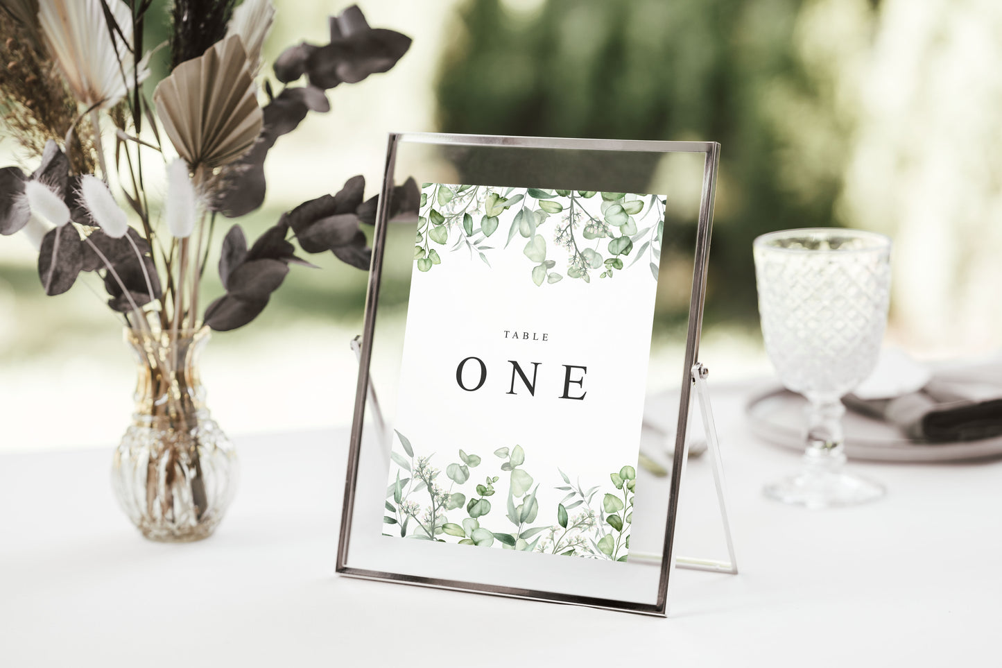 Botanical Wedding Table Numbers