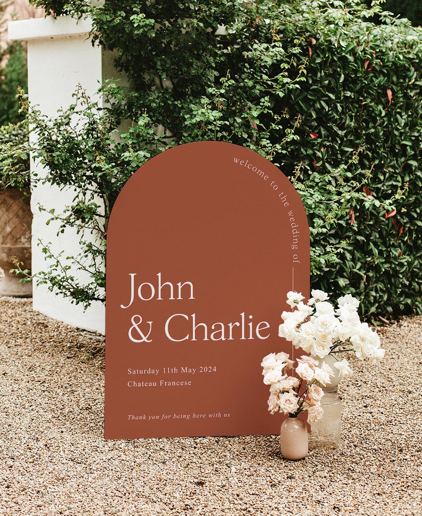 Seville - Wedding Welcome Sign