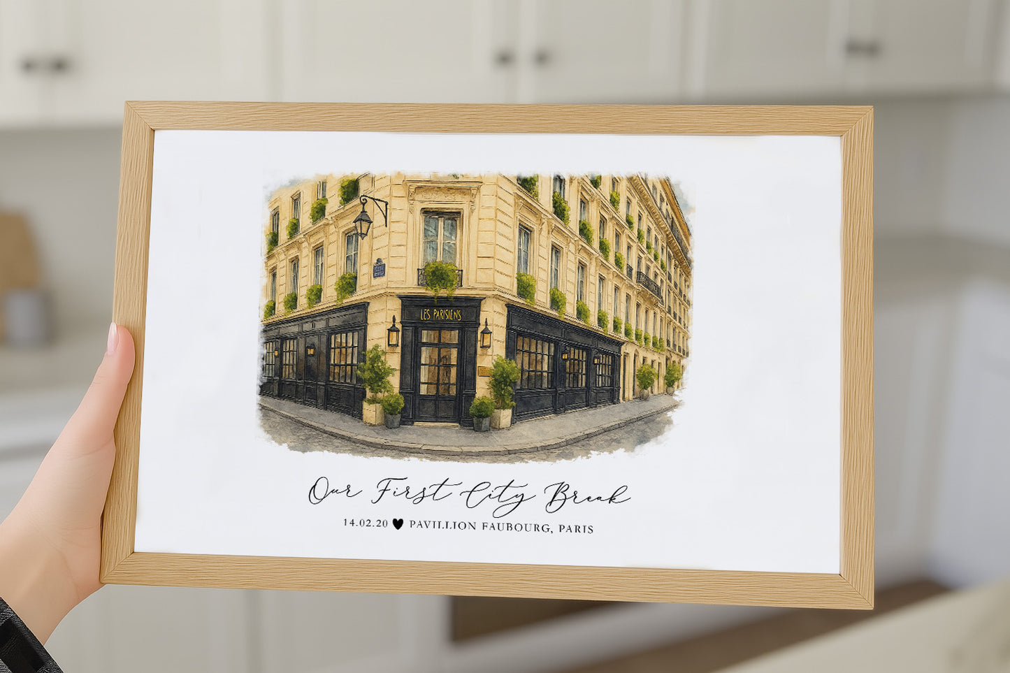First Date Venue Watercolour Digital Illustration