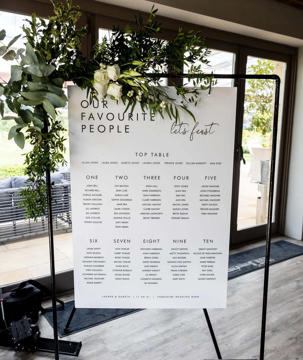 Favourite - Wedding Seating Plan