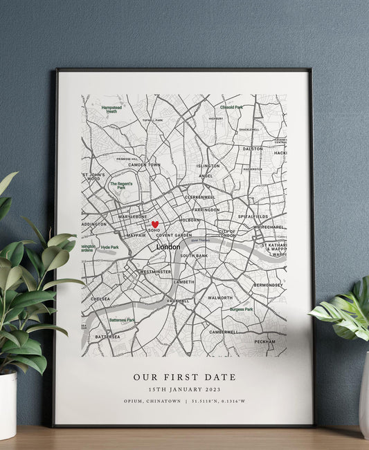 Personalised Special Occasion Map Print