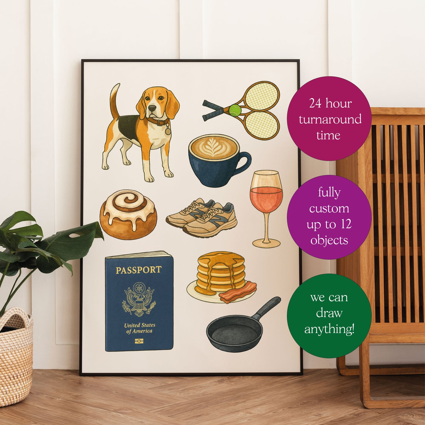 Personalised Our Favourite Things Print