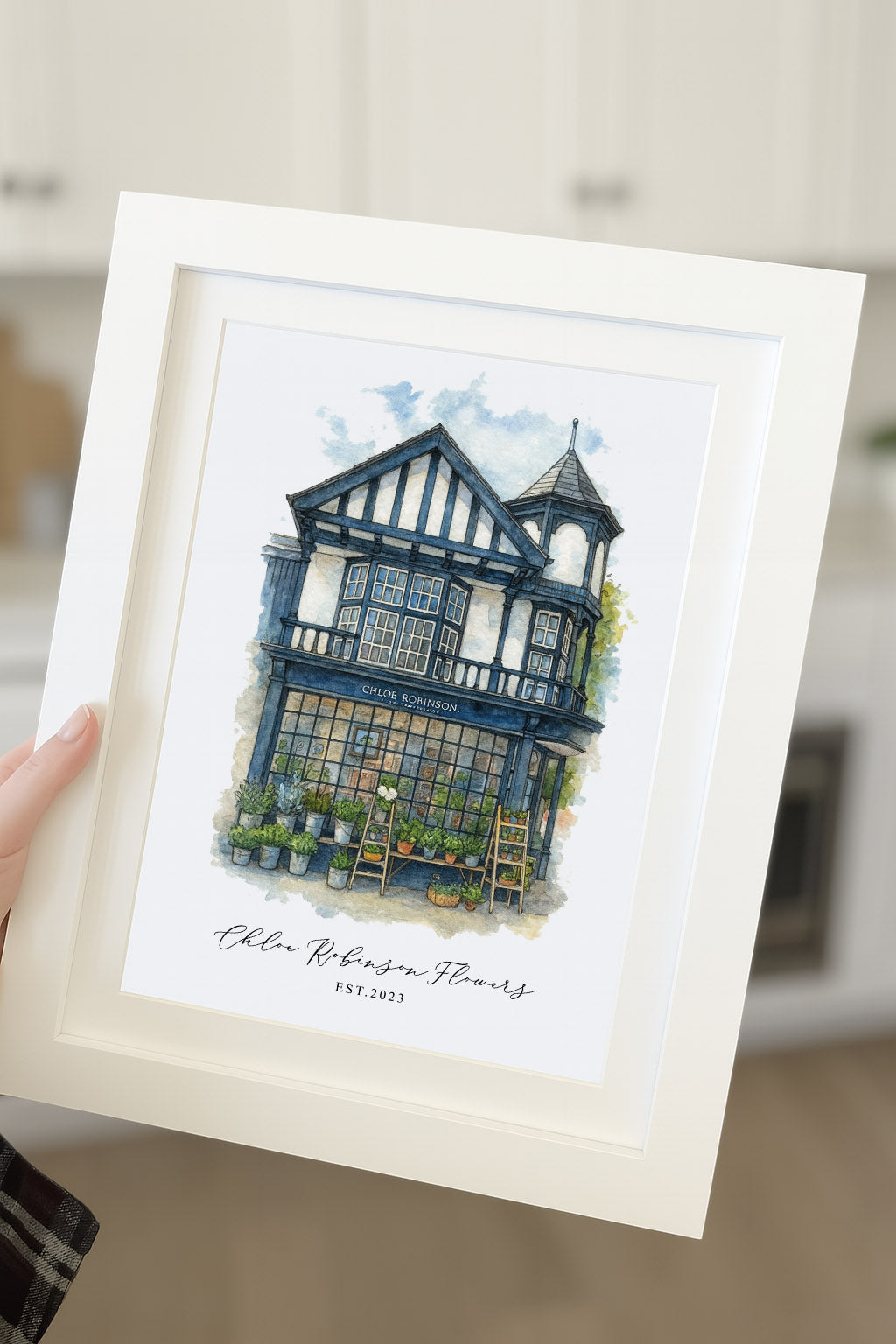 First Date Venue Watercolour Digital Illustration