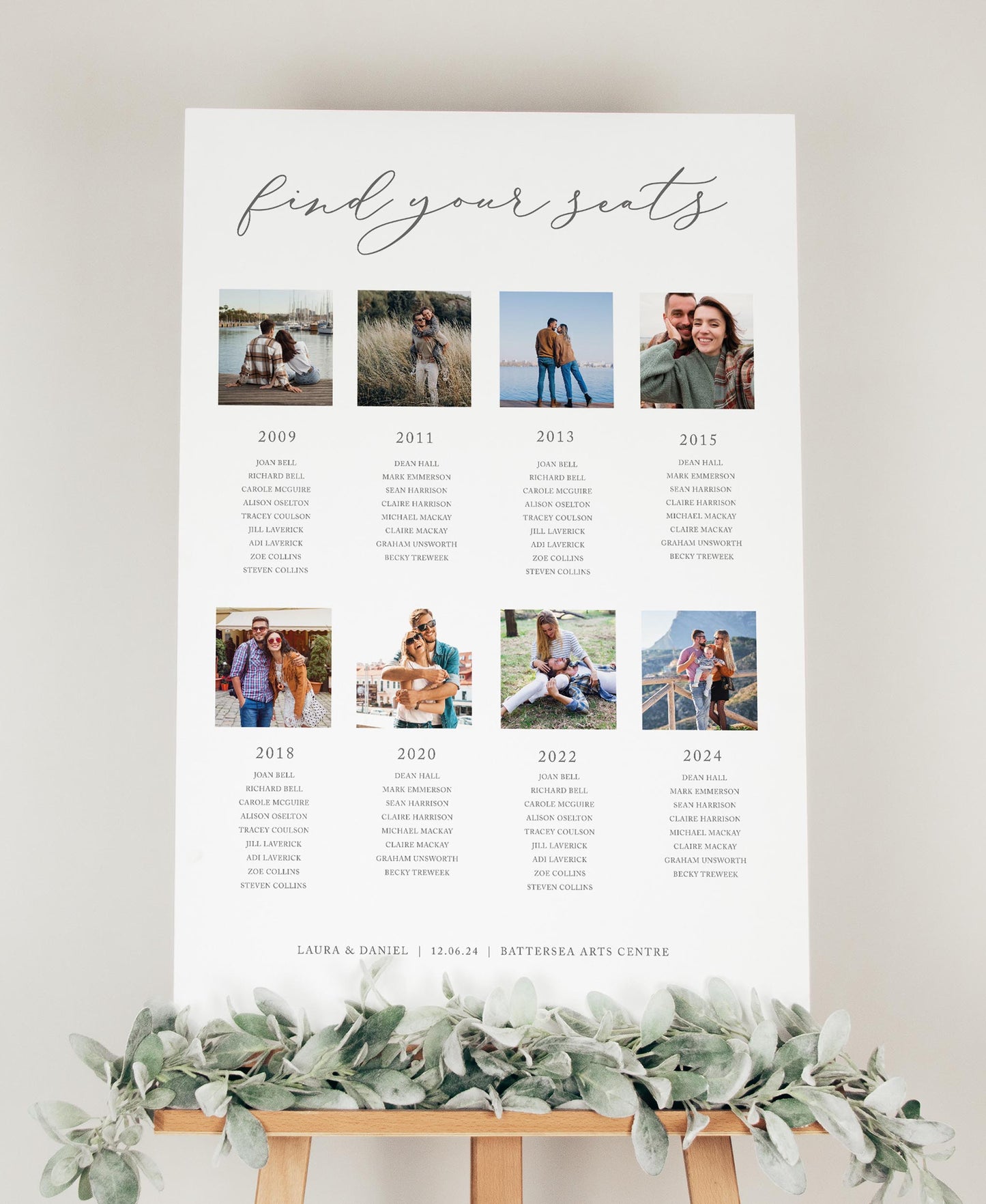 Photos - Wedding Seating Plan