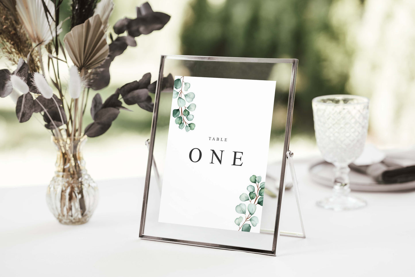 Eucalyptus - Botanical Wedding Table Numbers