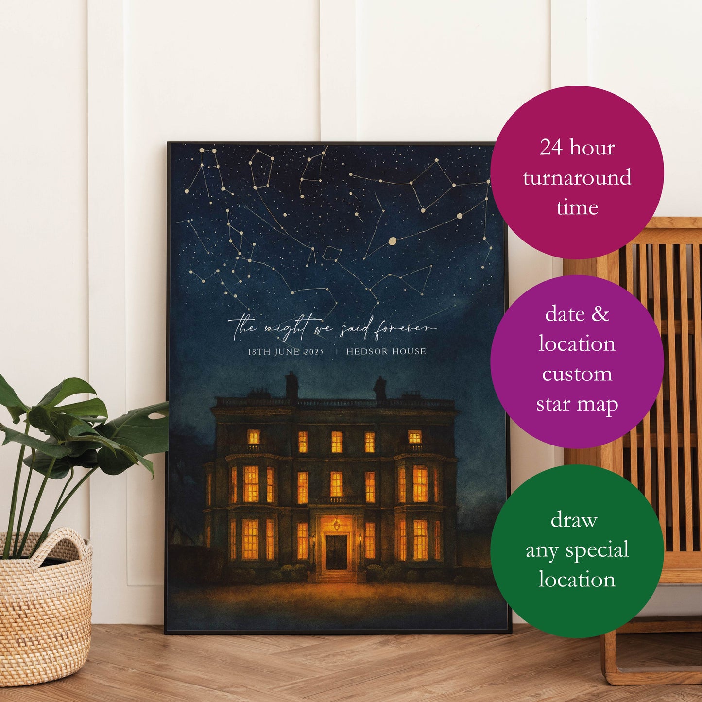 Custom Star Map Print | Personalised Night Sky