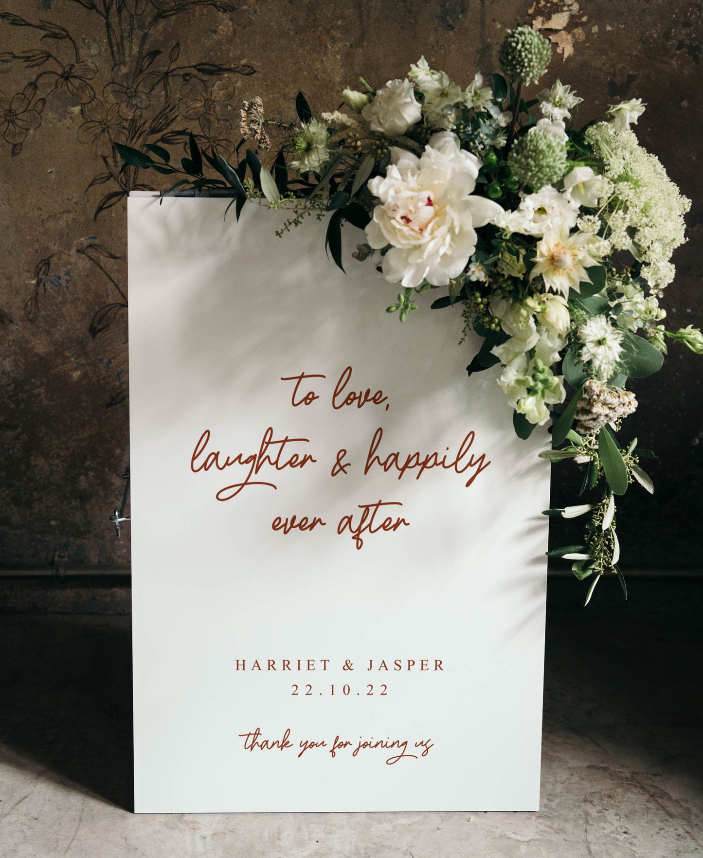 Laughter - Wedding Welcome Sign