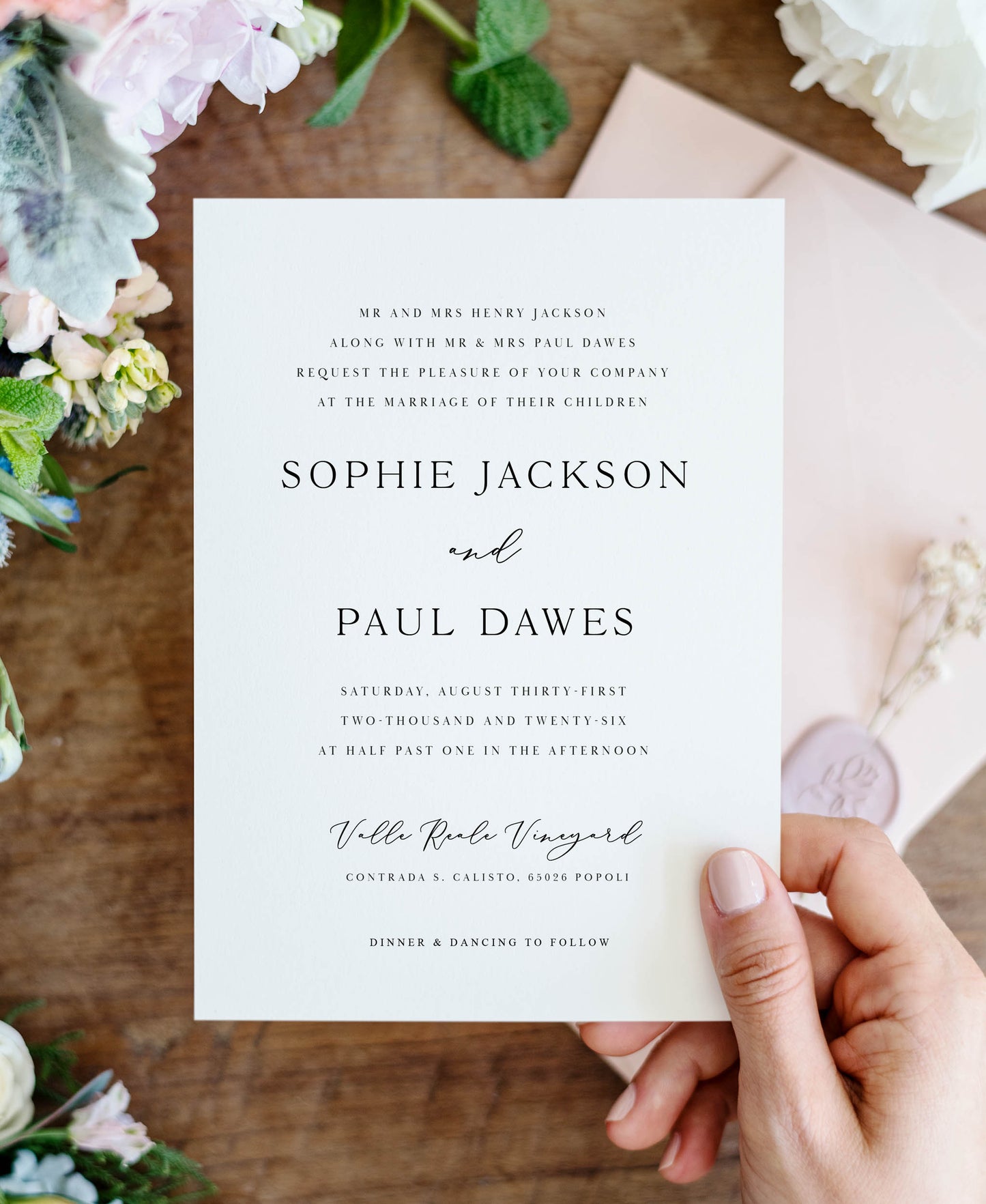 Elegant Wedding Invitation