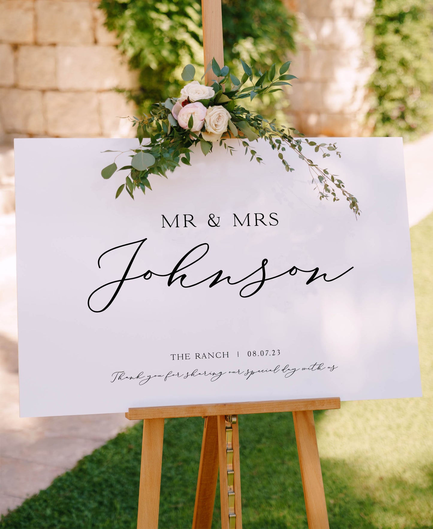 Arla - Wedding Welcome Sign