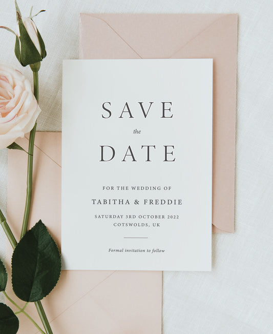 Modern Wedding Save the Date