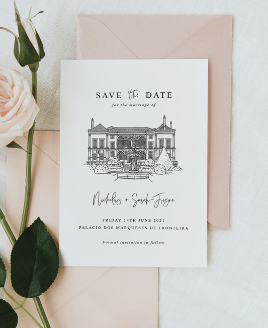 Illustrated Wedding Save the Date