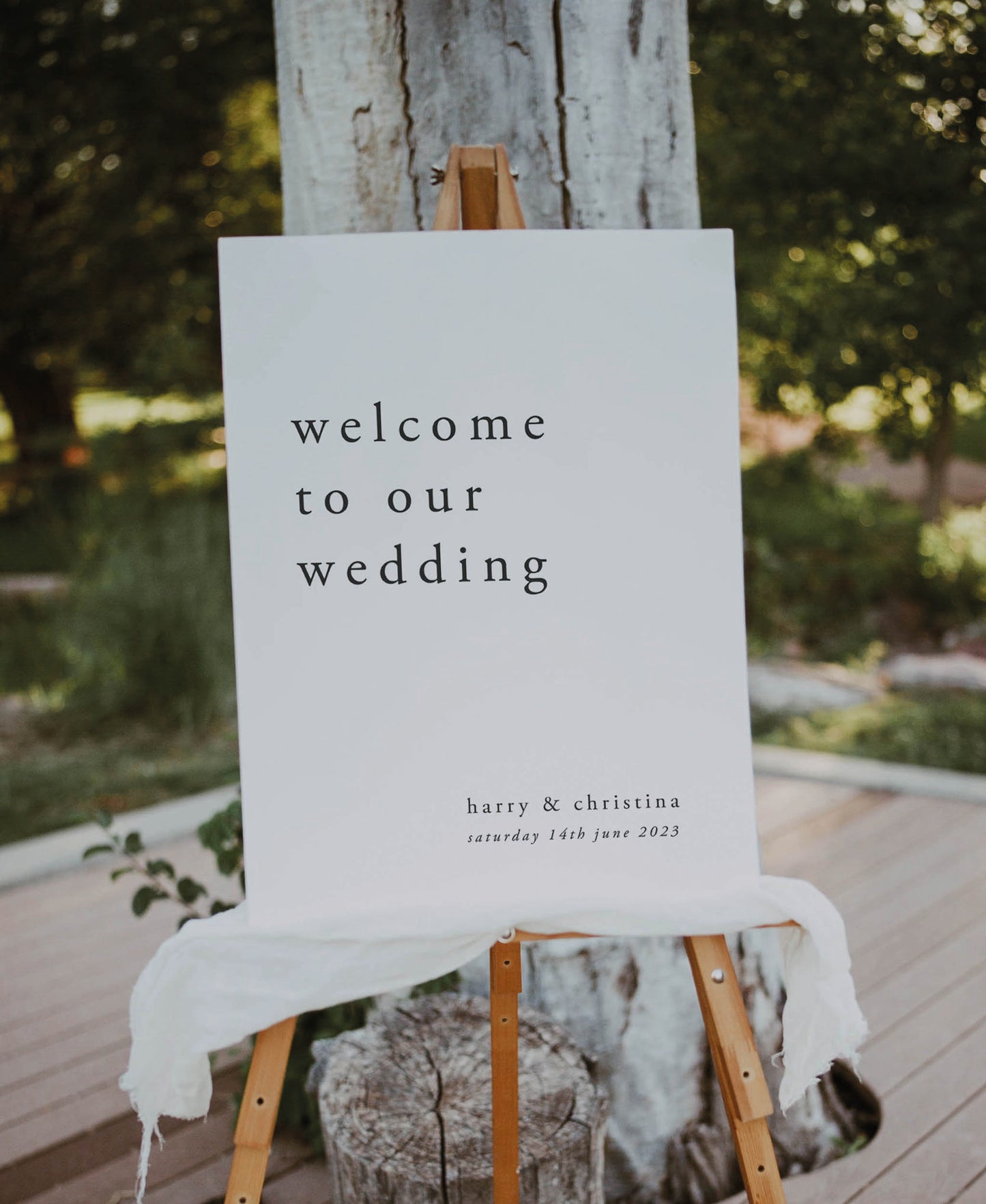 Primrose - Wedding Welcome Sign