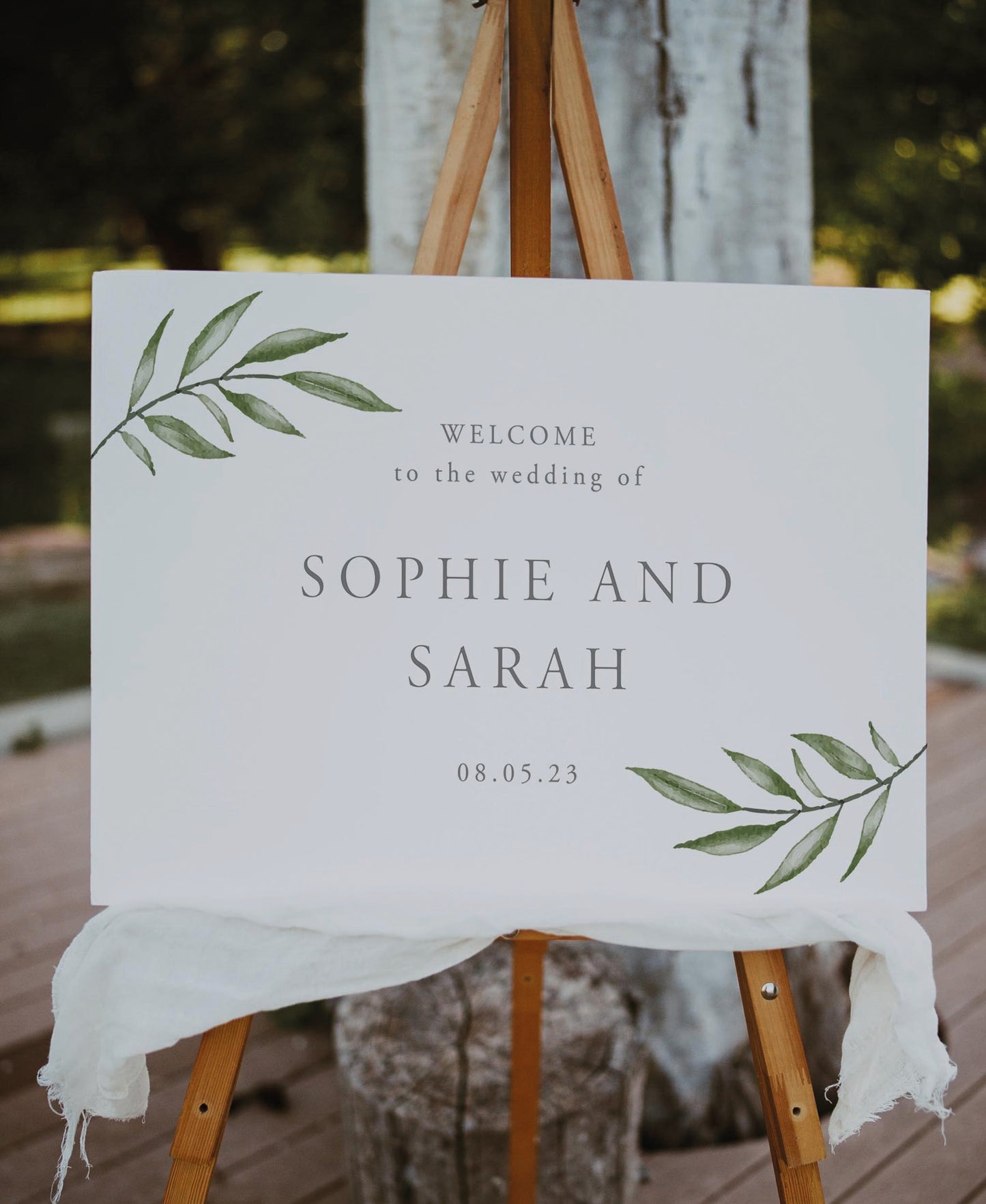 Dahlia - Wedding Welcome Sign