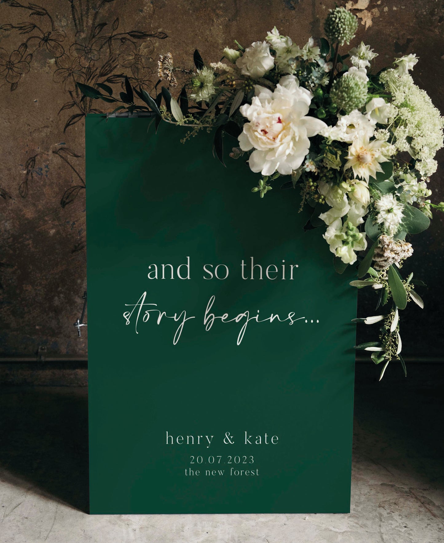 Love Story - Wedding Welcome Sign