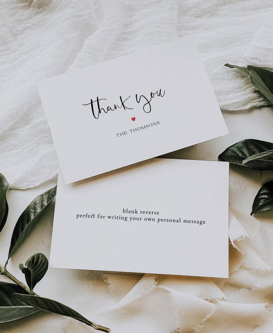 Personalised Thank You Cards