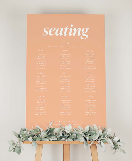 Peachy - Wedding Seating Plan