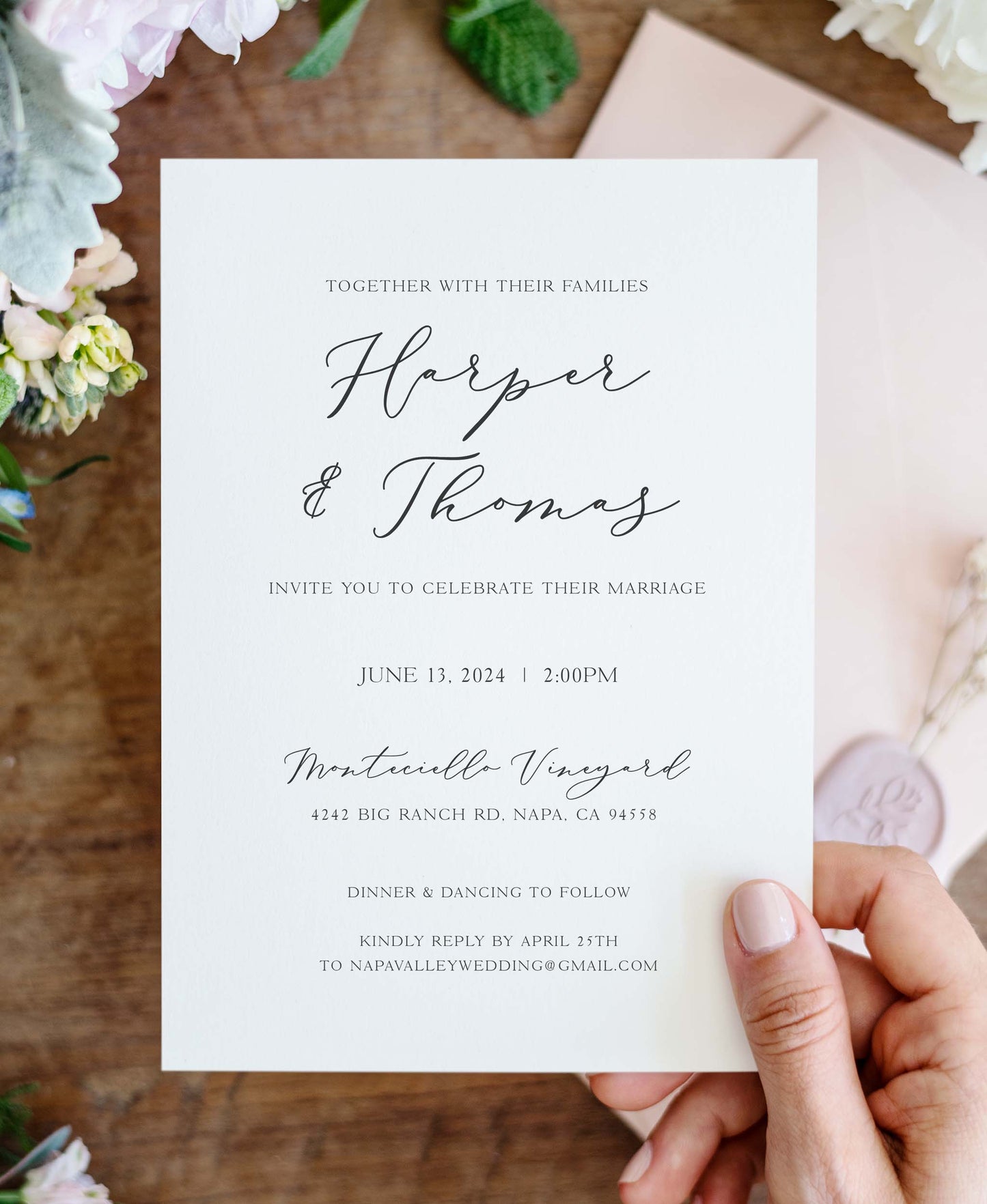 Elegant Wedding Invitation